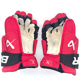 Bauer Vapor Hyperlite - Gant NHL Pro Stock d'occasion - Sebastian Aho (rouge/noir) n° 2
